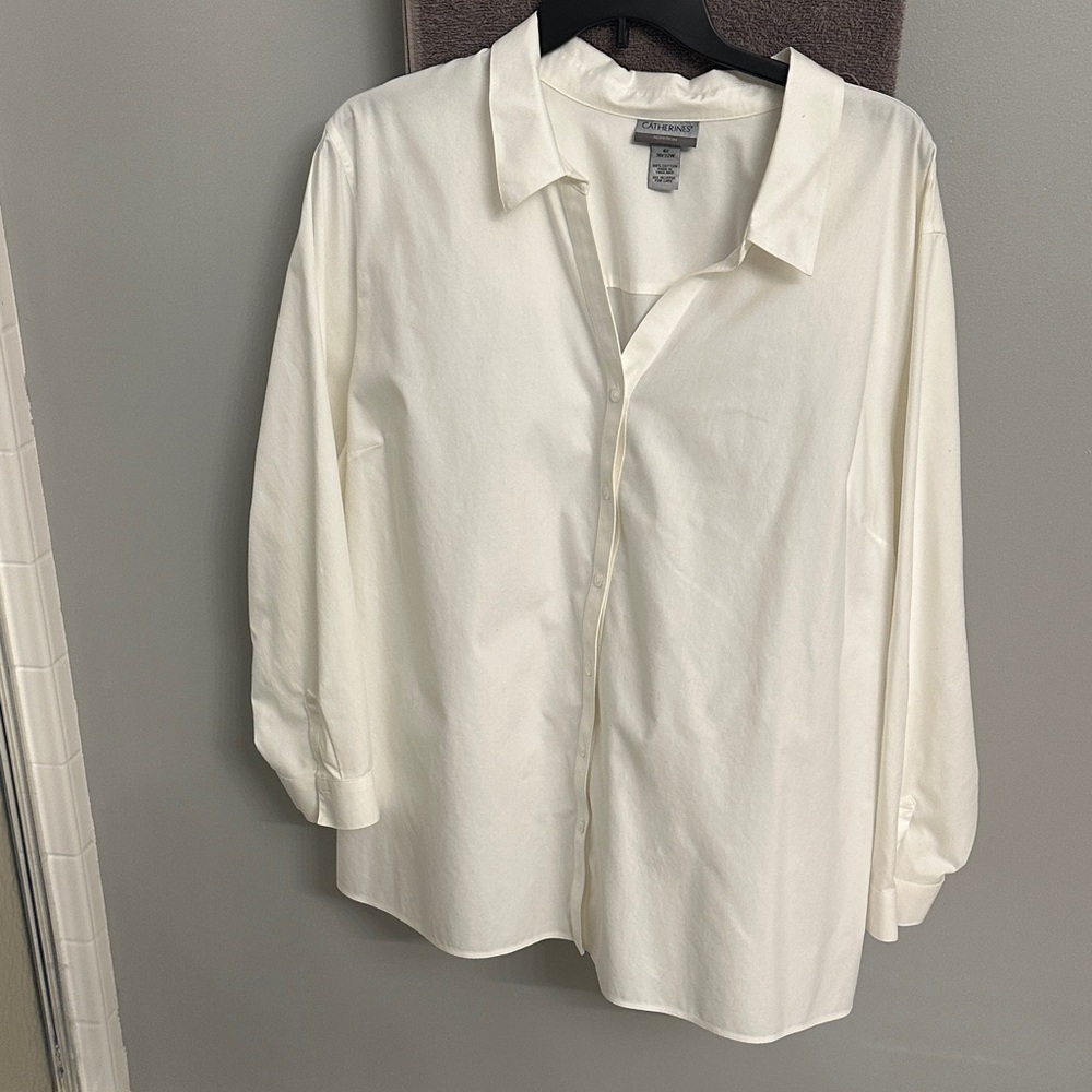 Catherines Elegant Cream Blouse